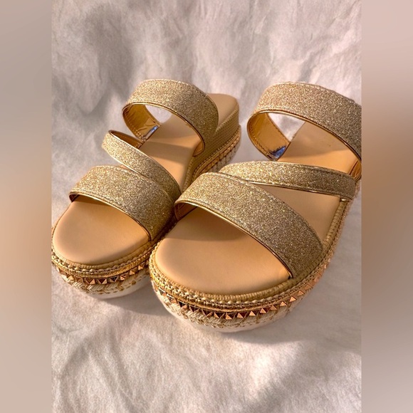 NEW Women Platform Sandals Espadrille Slip on Open Toe Boho Wedge Sandal Size 10 - Picture 9 of 13